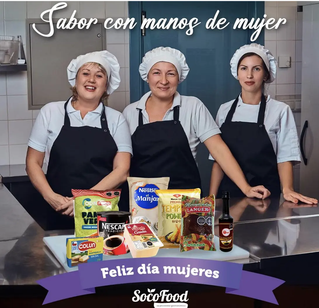 Hoy homenajeamos a las chefs, reposteras, emprendedoras
