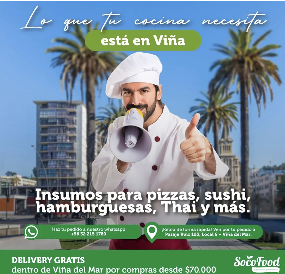 Estamos en Viña del Mar, ofreciendo todo lo que tu cocina necesita